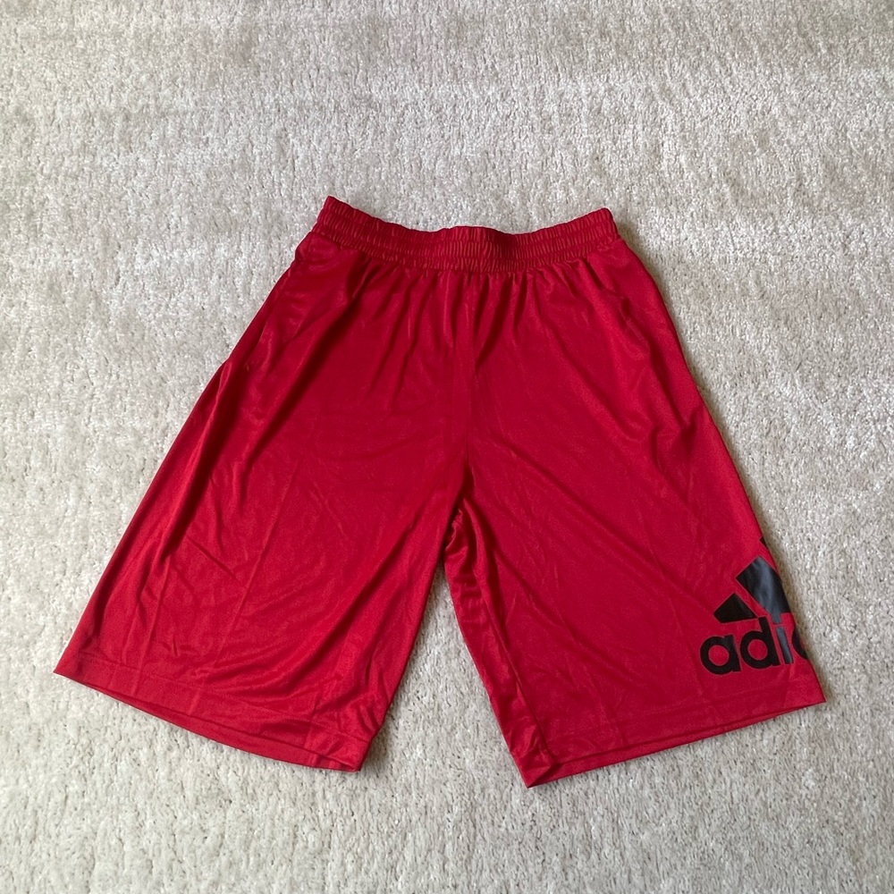 Adidas Red Athletic Men’s Shorts